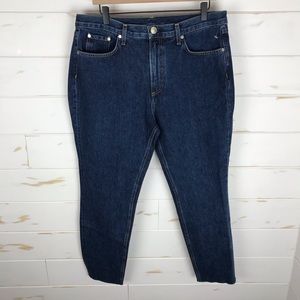Rag & Bone High Rise Ankle Skinny Raw Hem NWT